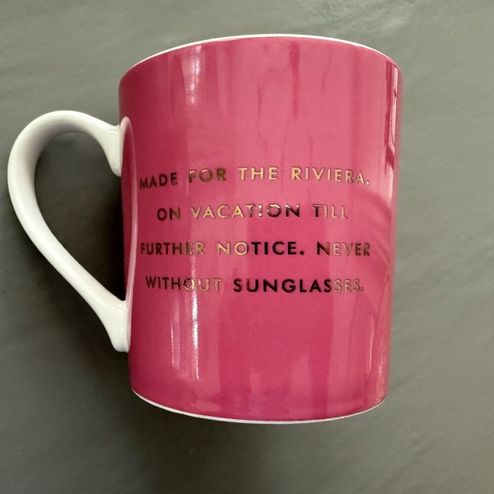 Kate Spade collectible Things we Love Pink Bikini mug